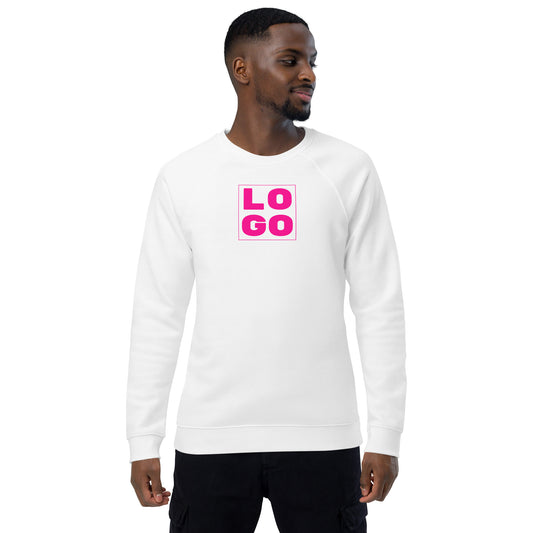 LOGO Unisex organic raglan sweatshirt