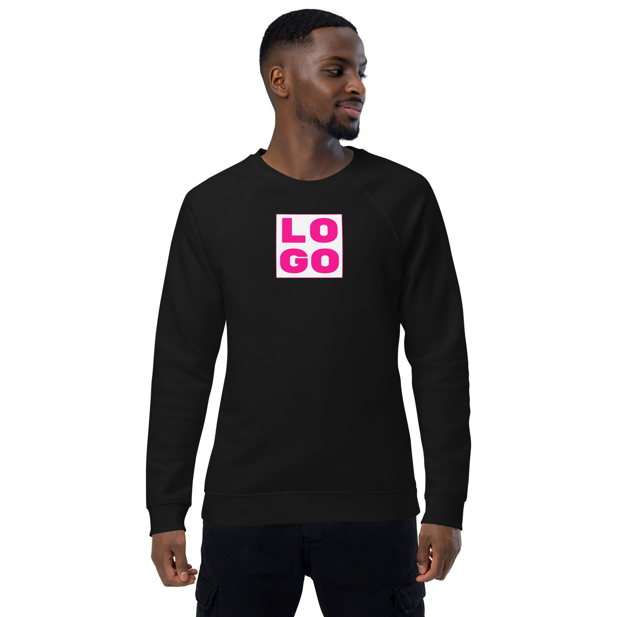 LOGO Unisex organic raglan sweatshirt – Big Slogan